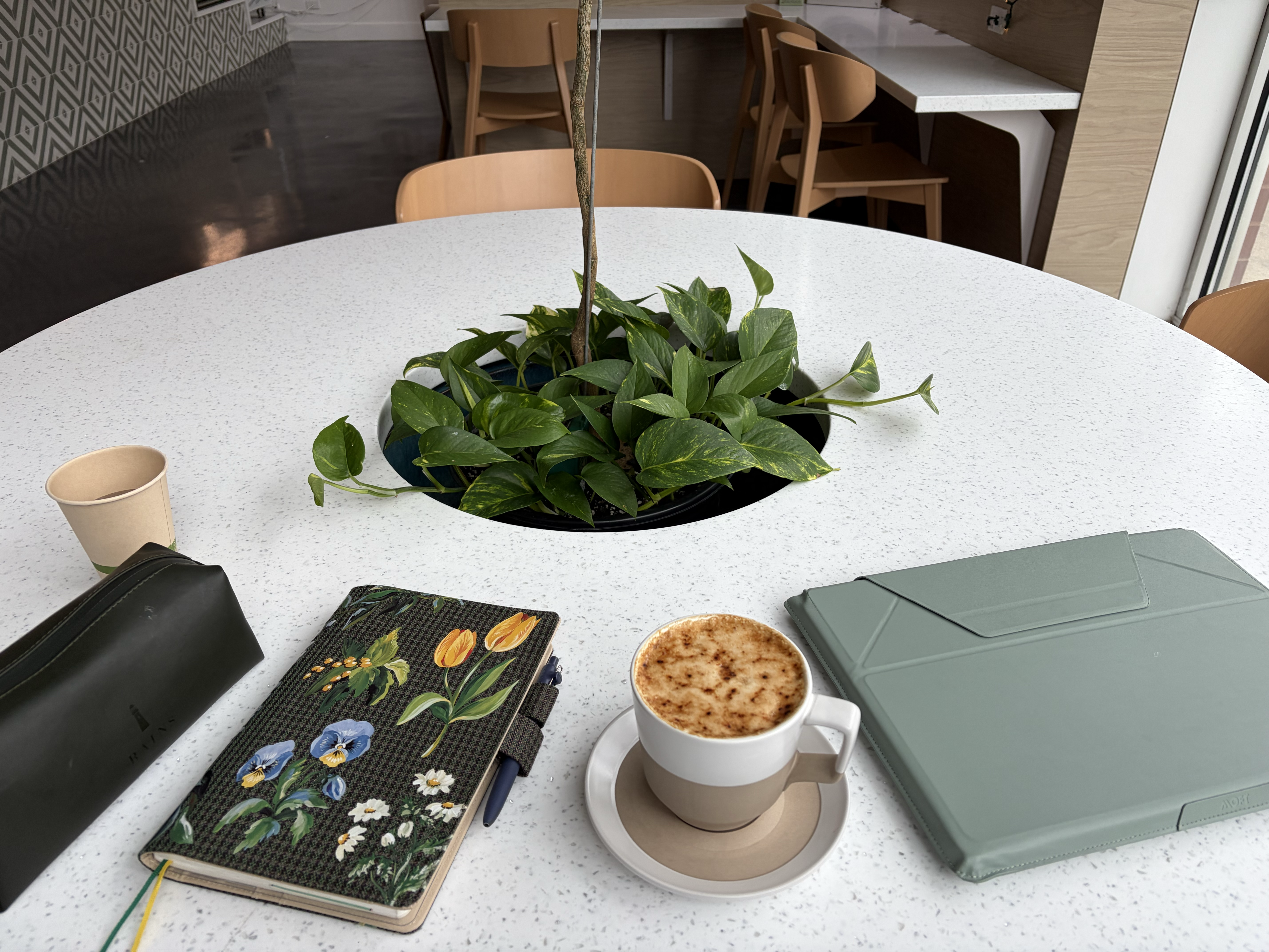 Coding at a coffee shop